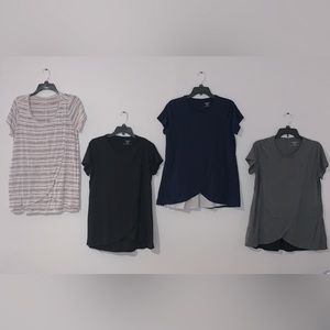 Motherhood Maternity Pull Over Open Front Nursing Tees size Medium